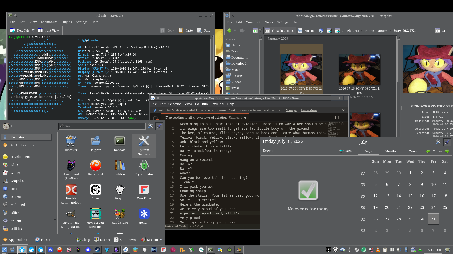 a screenshot with multiple windows open, showing off the icon pack theme.